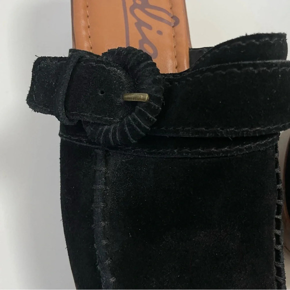 Zodiac Raine Suede Chunky Mules Clogs Size 9M Black - Picture 10 of 15